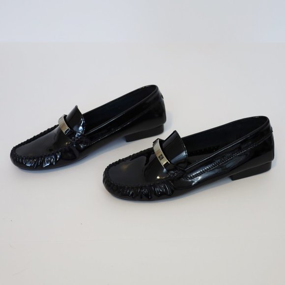 RALPH LAUREN Size 7 Black Patent Leather Loafers flats New without tags - Picture 5 of 13